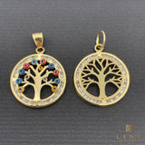 14K Yellow Gold Tree of Life Charm - various designs