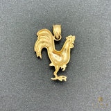 14K Yellow Gold Rooster Pendant