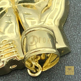 10K Two-tone Gold Boxing Gloves Pendant
