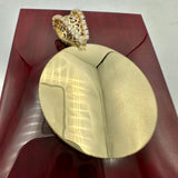 2.58” 14k Yellow Gold Jesus Face Medallion