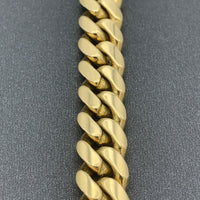 10mm 10k Yellow Gold Solid VIP Miami Cuban Bracelet