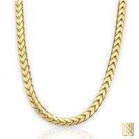 3.5mm 10k Yellow Gold  Solid Franco Chain