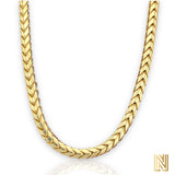 3.5mm 10k Yellow Gold  Solid Franco Chain
