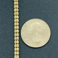 3.25mm 14K Rose Gold Ice Link Chain