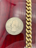 8mm 14k Yellow Gold Miami Cuban Link Chain