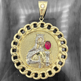 2.5” 10K Yellow Gold Saint Barbara Pendant