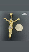 10K Yellow Gold Crucified Jesus Pendant