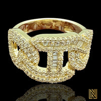 14K Gold Fancy Mariner Link Ring