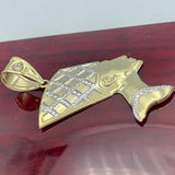 2.1” 10k Gold Queen Nefertiti Pendant