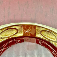 14K Yellow Gold 3D Statement Ring