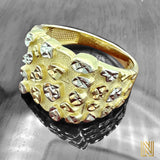 14K Yellow Gold Nugget Ring