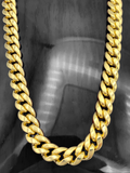 8mm 14k Yellow Gold Miami Cuban Link Chain