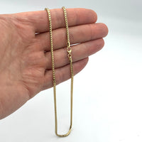 2.3MM 14k Yellow Gold Solid Franco Chain