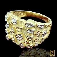14K Yellow Gold Nugget Ring