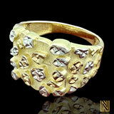 14K Yellow Gold Nugget Ring