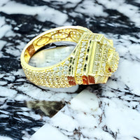 14K Yellow Gold 3D Statement Ring