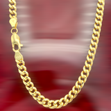 4.5mm 14k Gold Miami Cuban Link Chain