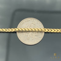 2.3MM 14k Yellow Gold Solid Franco Chain