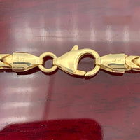 3.5mm 10k Yellow Gold  Solid Franco Chain