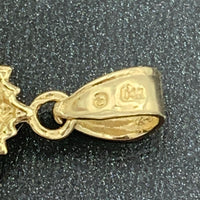 14K Yellow Gold Baby Jesus Divino Niño Pendant