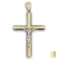 3.3” 10K Yellow Gold 3D Crucifix Pendant