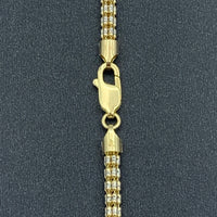 3.25mm 14K Rose Gold Ice Link Chain