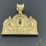 10K Yellow Gold and C/Z Last Supper Pendant
