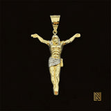 10K Yellow Gold Crucified Jesus Pendant