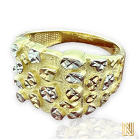 14K Yellow Gold Nugget Ring