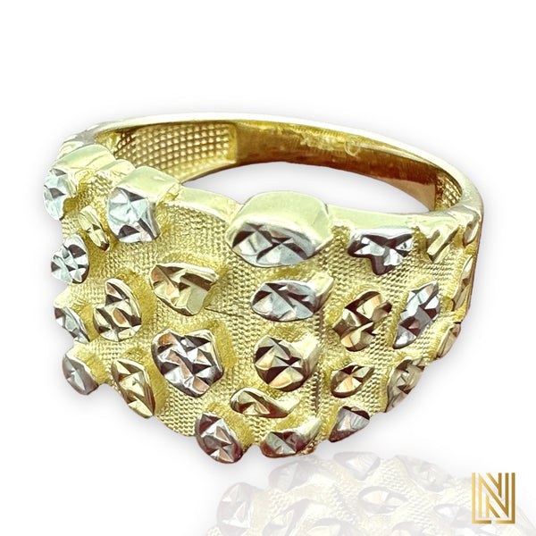14K Yellow Gold Nugget Ring