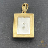 14K Two-tone Gold Our Lady of Guadalupe Pendant