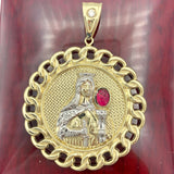 2.5” 10K Yellow Gold Saint Barbara Pendant