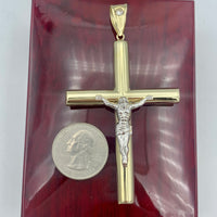 3.3” 10K Yellow Gold 3D Crucifix Pendant