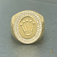10K Gold and C/Z Royal Crown Men’s Rings