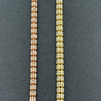 3.25mm 14K Rose Gold Ice Link Chain