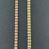 3.25mm 14K Rose Gold Ice Link Chain