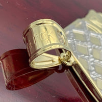 2.1” 10k Gold Queen Nefertiti Pendant