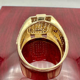 14K Gold Men’s Square Statement Ring