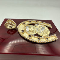 3” 14k Yellow Gold Saint Barbara Pendant