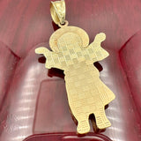 10K Yellow Gold Baby Jesus Divino Niño Pendant
