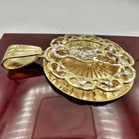 2.5” 10k Yellow Gold Saint Lazarus Medallion