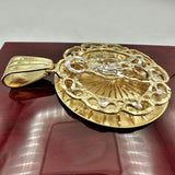 2.5” 10k Yellow Gold Saint Lazarus Medallion