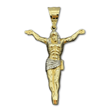 10K Yellow Gold Crucified Jesus Pendant
