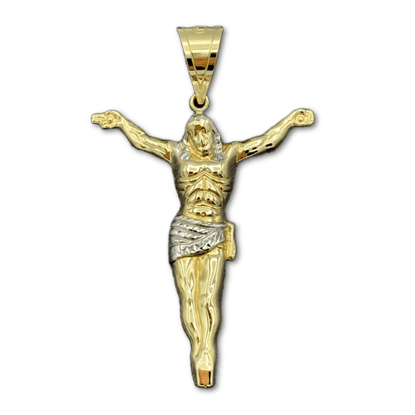 10K Yellow Gold Crucified Jesus Pendant