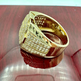 14K Gold Men’s Square Statement Ring