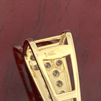 1.9” 14k Yellow Gold Jason Mask Pendant