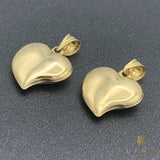14K Yellow Gold Puffed Heart Pendant