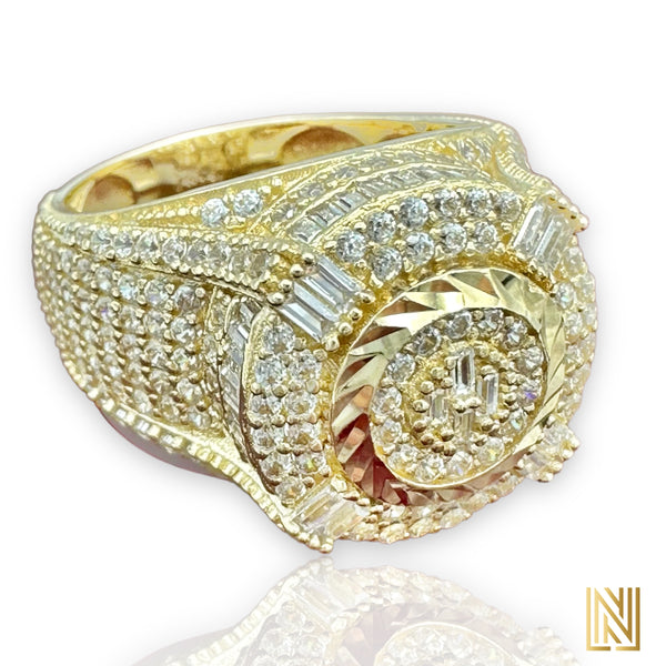 14K Yellow Gold Cake Ring
