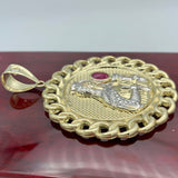 2.5” 10K Yellow Gold Saint Barbara Pendant