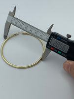2.8” 10k Yellow Gold Hoop Earrings